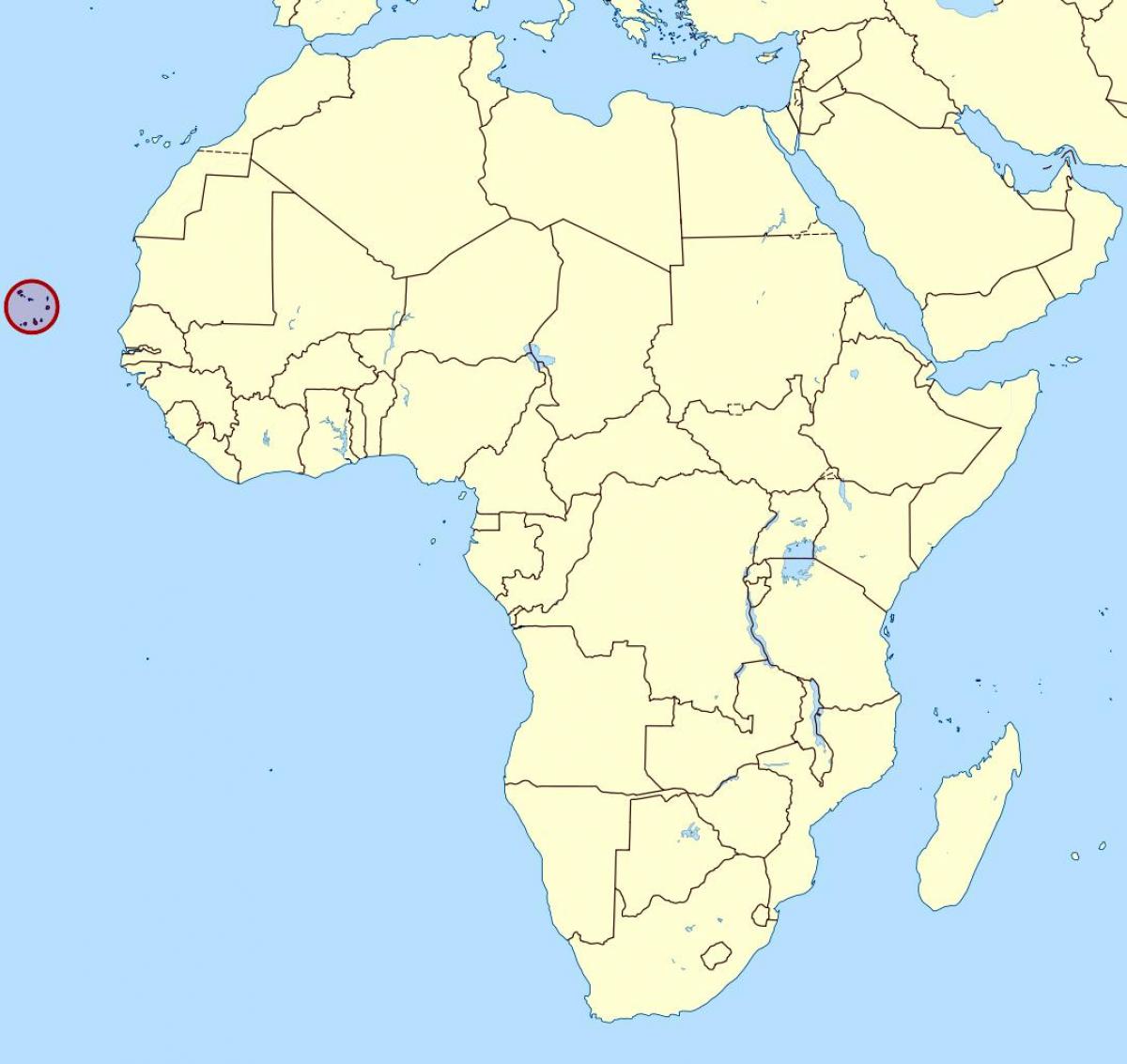 harta e Cape Verde hartë vendndodhjen e