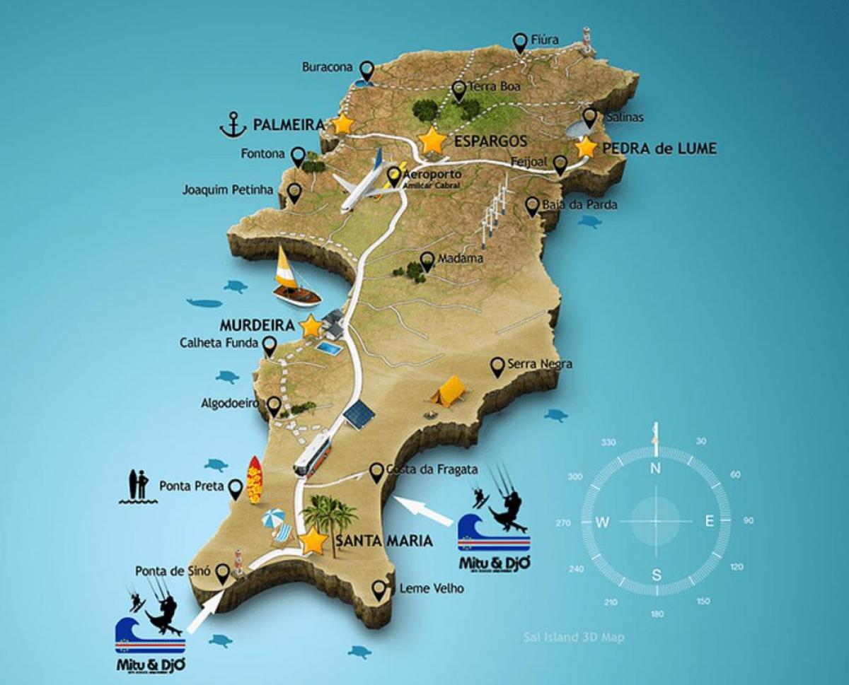harta e santa maria Cape Verde